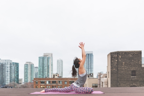 Girl doing Yoga